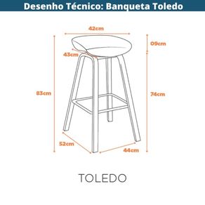 Desenho Tecnico Banqueta Toledo